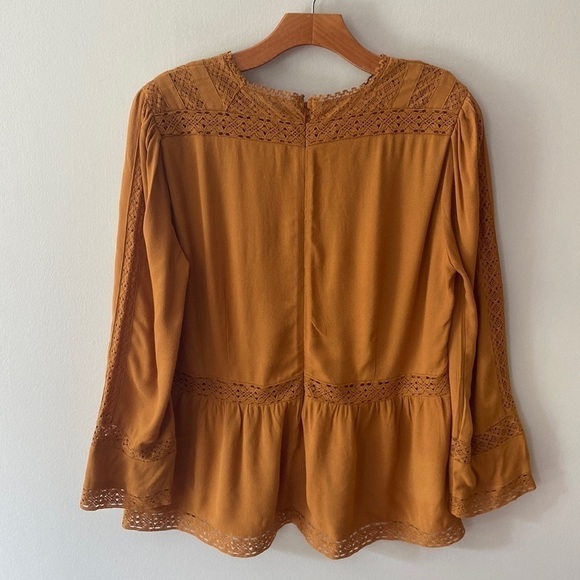 Point Sur Lacey Top Marled Mushroom Gold Size 10 - Picture 3 of 16